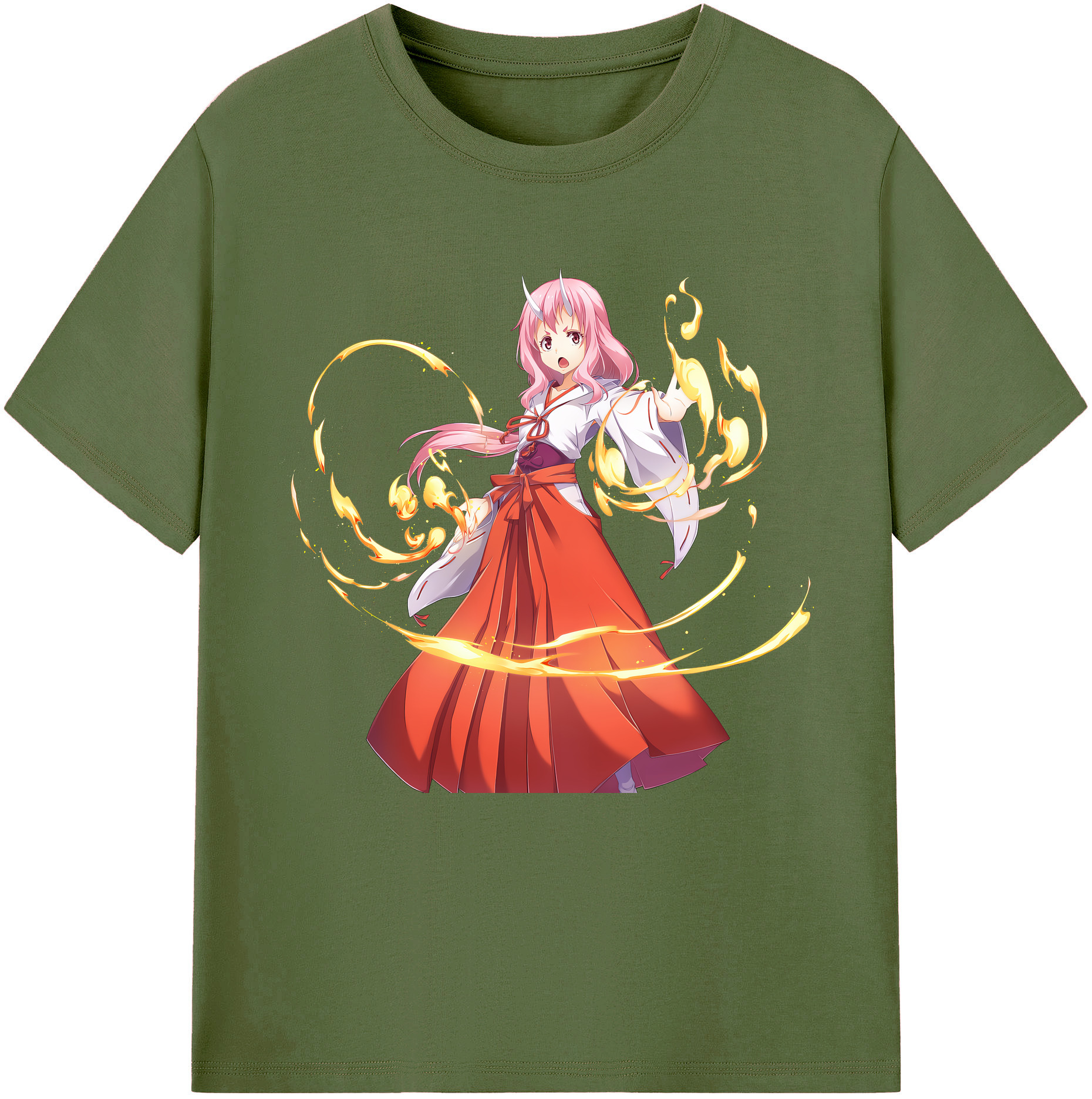 （画像用） 転スラ Regarding Reincarnated to Slime 綿100％半袖Tシャツ（フロントプリント）